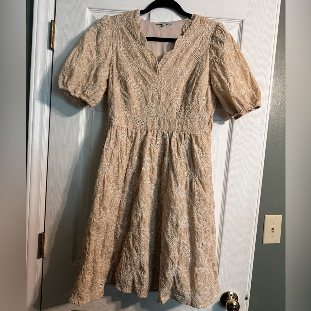 Henly Sunflower Embroidered Dress